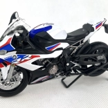 Motocicletta BMW S1000RR scala 1:12 bianco