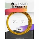 filamento real gold 1,75 mm per penne e stampa 3D – dorato, 15 m