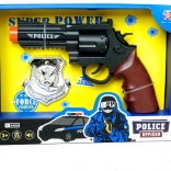 Pistola della polizia con distintivo PLEJO