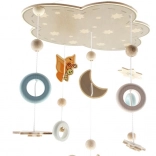 Giostrina sospesa orsetto in legno naturale