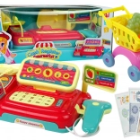 Cassa per bambini con cestino e scanner