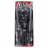 Set ninja maschera e cinque armi per bambini