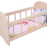 Lettino in legno per bambole