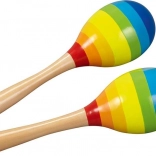 Goki maracas arcobaleno – set da 2 pz