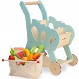 Carrello della spesa in legno per bambini con accessori LE TOY VAN