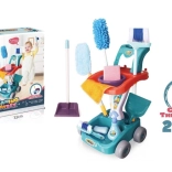 Carrello delle pulizie per bambini, 22 pezzi