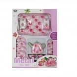 Set di stoviglie in metallo per bambini