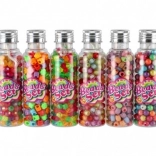 Perline di plastica con cordino in vaschetta – mix di colori