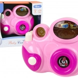Fotocamera interattiva per bambini con luci, suoni e melodie – rosa