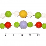 Catena per passeggino fiori e palline